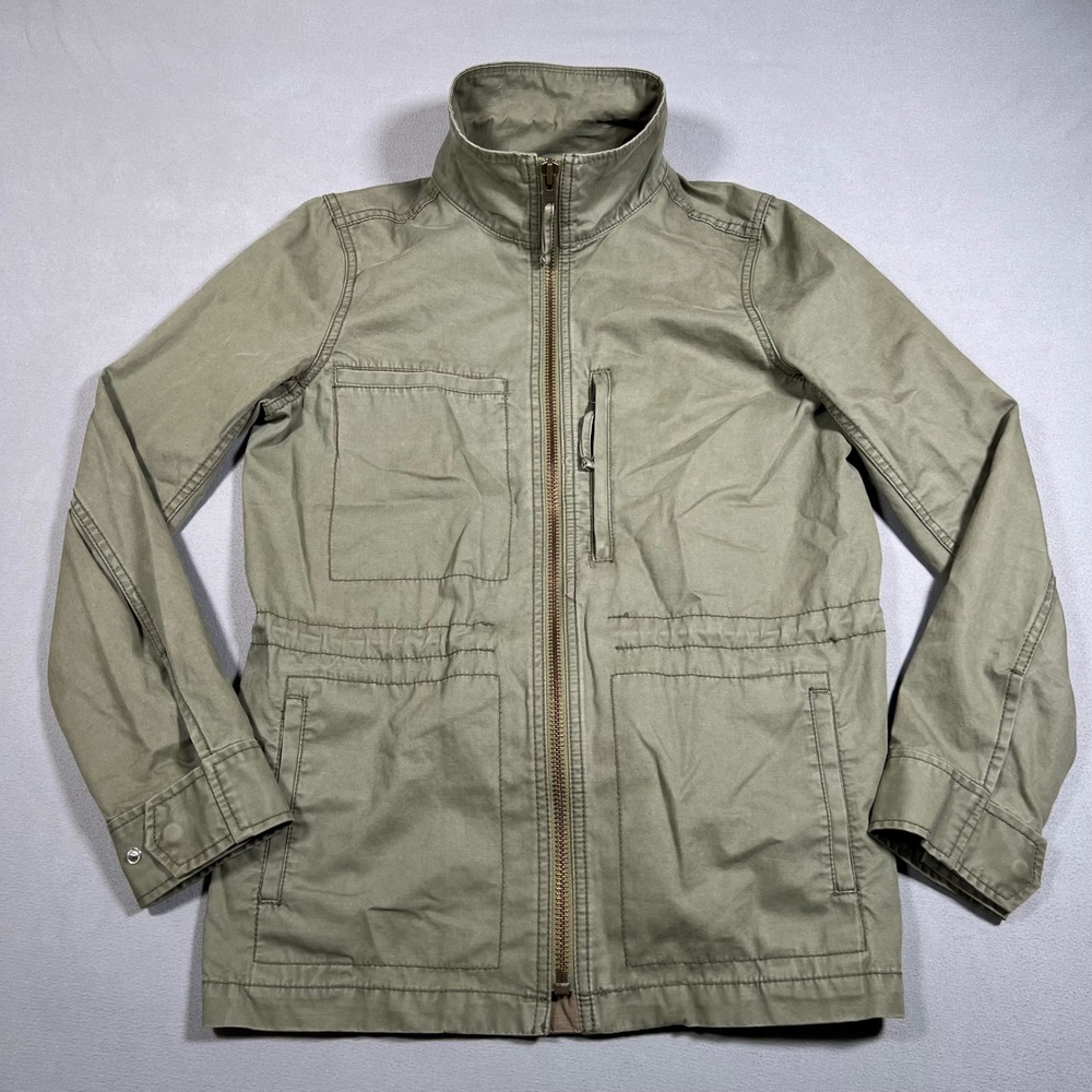 Madewell Womens Olive Green Cotton Military Utility Field Jacket Size M Army